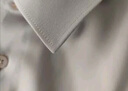 才子（TRIES）【竹纖維】男士商務(wù)休閑短袖襯衫夏季純色柔滑抗皺涼感透氣男襯衣 白色 2XL 41(175/96A) 曬單實(shí)拍圖
