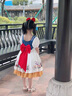 迪士尼（Disney）童裝洛麗塔公主裙女童夏季連衣裙2025新款白雪裙子兒童生日禮服裙 單件裙子+發(fā)箍 90 建議1~2歲（80-90cm） 曬單實(shí)拍圖