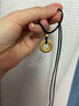 中國黃金（CHINA GOLD）平安扣黃金項鏈女士鏤空圓環(huán)足金吊墜新年節生日禮物送老婆女友 【今/次日達】平安扣項鏈【黑繩】約1g 曬單實(shí)拍圖