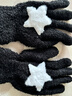 察今ins風(fēng)韓系奶粉星星珊瑚絨手套保暖學(xué)生冬季戶(hù)外騎行手套閨蜜同款 黑白星星手套 曬單實(shí)拍圖