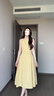 GARNUO法式氣質(zhì)高級感黃色無(wú)袖背心連衣裙子女夏季2026新款收腰顯瘦長(cháng)裙 黃色【無(wú)袖長(cháng)款】 S 【80-100斤】 曬單實(shí)拍圖