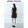 UR2025夏季新款女裝摩登氣質(zhì)通勤短款方領(lǐng)A字連衣裙UYY750075 黑色 XS 曬單實(shí)拍圖