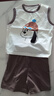 巴拉巴拉童裝男童短袖套裝寶寶夏季新款速干背心短褲兒童兩件套夏裝酷 駝色50137 110 曬單實(shí)拍圖