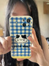 捷思碼波點(diǎn)藍格紋適用蘋(píng)果16手機殼iPhone14promax貓咪12小狗mini液態(tài)15plus硅膠13可愛(ài)12情侶11卡通xs創(chuàng  ) 波點(diǎn)藍格貓咪-白色 iPhone 16 曬單實(shí)拍圖