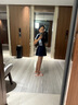 安踏（ANTA）小蠻腰泳衣女士連衣裙式成人保守泳裝修身顯瘦遮肉彈力溫泉泳衣 L 曬單實(shí)拍圖