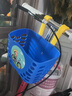 適用優(yōu)貝兒兒童自行車(chē)車(chē)筐前筐童車(chē)塑料車(chē)籃子滑板車(chē)平衡車(chē)筐 加厚款-深藍色 送配件+扎帶+貼紙 曬單實(shí)拍圖