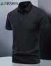 杉杉（FIRS）短袖T恤男夏季半截袖輕薄商務(wù)中青年休閑翻領(lǐng)上衣 灰色  XL 曬單實(shí)拍圖