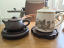 獵玄黑檀實木壺承茶盤托盤干泡臺紫砂茶壺墊養(yǎng)壺底座家用功夫茶具小型 黑檀木壺承【花邊】 曬單實拍圖
