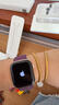 Apple/蘋果 Watch Series 10 智能手表GPS款42毫米玫瑰金色鋁金屬表殼梅子色回環(huán)式運動表帶MX1X3CH/B 曬單實拍圖