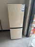海爾（Haier）冰箱出品雙開門二門177升冰箱家用小型冰箱租房省電不占地冷藏冷凍統(tǒng)帥家用小冰箱 以舊換新 177升雙門冰箱節(jié)能省電 兩天約用1度電 曬單實(shí)拍圖