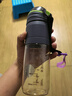 DEATKN戶(hù)外ppsu運動(dòng)水杯大容量夏天男女學(xué)生防摔塑料杯子便攜水壺耐高溫【德國品質(zhì)】砂髓黑【耐高 610ml 曬單實(shí)拍圖