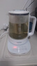 膳魔師（THERMOS）養(yǎng)生壺小型家用辦公室玻璃燒水壺多功能預(yù)約恒溫煮茶器花茶電熱水壺 EHA-1616E 七夕情人節(jié)禮物 白色 1.5L 曬單實(shí)拍圖