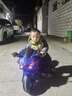 貝趣兒童電動(dòng)摩托車(chē)3-6歲7歲到16歲小孩超大機車(chē)10-12歲男女孩玩具車(chē) 豪華藍【12V+手擰油門(mén)+燈輪+音樂(lè ) 2-9歲可坐人生日六一兒童節禮物 曬單實(shí)拍圖