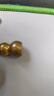 同心鳳足金999黃金散珠手鏈純金重工古法小金珠子轉(zhuǎn)運(yùn)珠隔珠手串金鏈子 0.8g,4mm光珠-4顆 曬單實(shí)拍圖