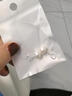 戚小米淡水珍珠耳釘女S999純銀耳環(huán)高級感氣質(zhì)大氣彎鉤饅頭耳飾養耳防掉 4mm白色珍珠彎鉤一對【999足銀】 曬單實(shí)拍圖