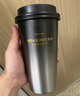 星巴克（Starbucks）杯子 咖啡寶藏系列 高顏值黑色不銹鋼保溫杯咖啡杯中秋國慶禮物 黑白漸變不銹鋼桌面杯430ml 曬單實(shí)拍圖