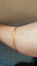 金至尊（3D-GOLD)黃金手鐲實(shí)心傳承素圈足金999鐲子送女友老婆媽媽生日禮物計價(jià) 光面56圈-金重20.05克以證簽多退少補 曬單實(shí)拍圖