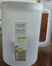 茶花（CHAHUA）冷水瓶塑料家用果汁壺大容量杯子耐熱耐高溫涼水壺茶壺涼水瓶 白色【帶刻度】 2.2L 曬單實(shí)拍圖