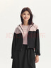 森馬（Semir）防護外套|外套女短款連帽oversize秋季拼色三防夾克101524108004 曬單實拍圖