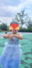 迪士尼愛艾莎女童公主連衣裙子女童新品連衣裙子夏裝夏季女2025新款童裝 曬單實拍圖