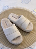 遠港開(kāi)口棉拖鞋女2025新款秋冬季保暖情侶毛絨居家用室內辦公室男冬天 柏雅白 38-39 【適合37-38的腳】 曬單實(shí)拍圖