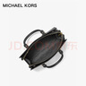 MICHAEL KORS新年禮物送女友輕奢MK女包SHEILA單肩手提包 中號 黑色/金色 曬單實(shí)拍圖