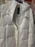 FILA 斐護科技|斐樂(lè )女裝長(cháng)款羽絨服冬季休閑簡(jiǎn)約連帽保暖羽絨外套 云菇白-WT 165/84A/M 曬單實(shí)拍圖