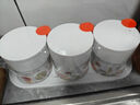 茶花玻璃調(diào)味罐調(diào)料盒密封 廚房油鹽醬醋味精防潮收納盒組合3件套家庭 曬單實(shí)拍圖