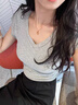 胖東來(lái)品質(zhì)純銀項鏈女輕奢簡(jiǎn)約水滴鎖骨鏈吊墜送證書(shū)情人生日禮物 天然黃水晶純銀項鏈送證書(shū)/寶石 曬單實(shí)拍圖