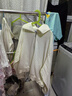 Semir衛衣女純色半開(kāi)襟衣服溫柔百搭秋休閑風(fēng)寬松落肩套頭衫ins潮 奶白10501 M 曬單實(shí)拍圖