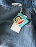 大嘴猴（paul frank）長袖襯衫男士春秋季休閑牛仔襯衣男外套男潮上衣男裝 深藍色 2XL 曬單實拍圖