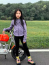 moonkids童裝女童連帽外套2025春秋新款長(cháng)袖兒童運動(dòng)軟殼衛衣開(kāi)衫短上衣 10153紫色運動(dòng)衣 120 cm 曬單實(shí)拍圖