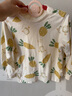 童泰（TONGTAI）嬰兒套裝春秋季純棉寶寶衣服兒童家居服內(nèi)衣上衣高腰褲子黃色90cm 曬單實拍圖