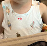 nest designs 童裝春夏涼感竹棉男童女童夏裝兒童家居服t恤背心提花針織 夏日甜心（背心） 110 曬單實(shí)拍圖