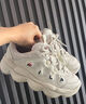 斐樂(lè )（FILA）女鞋德訓鞋2025秋季新款鞋子飛泉鞋薄底鞋運動(dòng)休閑鞋 椰漿白/淺金屬銀-CM 39 曬單實(shí)拍圖