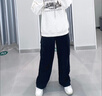 森馬（Semir）地理系列衛(wèi)衣女冬季圖案插肩袖加絨連帽上衣101724116010 曬單實拍圖