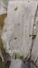 婧麒（JOYNCLEON）新生嬰兒衣服純棉秋款初生男女寶寶春秋睡衣分體打底內(nèi)衣套裝 蒲公英綠色 【高腰款】 80 cm 曬單實(shí)拍圖