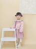G.DUCKKIDS小黃鴨女童連衣裙秋冬小女孩公主裙兒童外套背心裙加絨加厚裙子 粉色 90 cm 曬單實拍圖