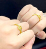 中國黃金（CHINA GOLD）黃金戒指足金六字真言戒指男士戒指送老公送爸爸生日父親節(jié)禮物 21圈口-約1.6g 曬單實(shí)拍圖