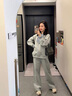 苒琦媽咪孕婦裝秋裝套裝2025新款時(shí)尚韓版寬松長(cháng)袖衛衣休閑運動(dòng)長(cháng)褲兩件套 灰色套裝 L 曬單實(shí)拍圖