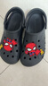 卡駱馳crocs七夕禮物洞洞鞋貝雅男鞋女鞋輕便耐磨一腳蹬拖鞋休閑鞋|10126 黑色-001 41 /42(260mm) 曬單實拍圖