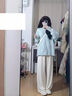 蝶嬌諾衛(wèi)衣女裝2025新款韓版秋季穿搭女套裝小個(gè)子奶系秋冬休閑衣服褲子 毛衣+褲子 套裝 M 曬單實(shí)拍圖