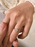 LIGHT ONLY鉑金鉆戒1克拉50分培育鉆求婚結婚戒指 戒指鉆石首飾送女友禮物時(shí)光 (50分手捧花鉆戒)11碼（港碼） 曬單實(shí)拍圖