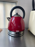 一特（EnTech）英倫復古1800W快速燒水壺家用高顏值高端電熱水壺大容量分體式加厚304不銹鋼電燒水自動(dòng)斷電防干燒 1.7L 專(zhuān)柜款-英倫紅（帶水窗） 曬單實(shí)拍圖