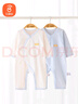 貝瑞加（Babyprints）嬰兒連體衣2件裝純棉寶寶衣服新生兒柔軟內衣透氣爬服薄款 藍59 曬單實(shí)拍圖