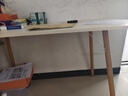 米昊（MIHAO）書(shū)桌學(xué)生家用電腦桌出租屋工作臺小型辦公簡(jiǎn)易女生臥室寫(xiě)字桌子 主推 弧形款|暖白色120*60CM 曬單實(shí)拍圖