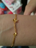 中國黃金（CHINA GOLD）黃金手鏈女足金四葉草手鏈結婚首飾新年實(shí)用生日禮物送女友老婆 【京速達】足金四葉草手鏈 1.8g【心動(dòng)禮盒】 曬單實(shí)拍圖