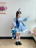 G.DUCKKIDS小黃鴨女童連衣裙春秋季兔子警官洛麗塔公主裙兒童衣服女孩蓬蓬裙 藍色連衣裙 120 尺碼5~6歲【110-120cm】cm 曬單實(shí)拍圖