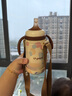 嬰兒保溫杯寶寶小月齡吸管316L不銹鋼學(xué)飲水杯+泡泡凈保溫奶瓶 曬單實(shí)拍圖