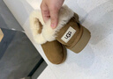 UGG秋季新款女士厚底LOGO松緊帶懶人毛毛鞋1113474CHE|栗色36 曬單實(shí)拍圖